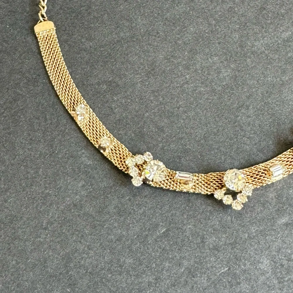 Vintage rhinestone choker